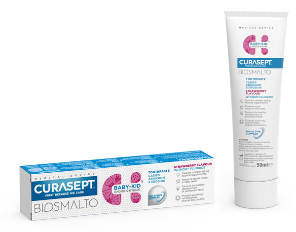 CURASEPT BIOSMALTO BABY KID SENZA FLUORO 50 ML - Farmacia Sant Anna SAS del Dott. Mariani Federigo