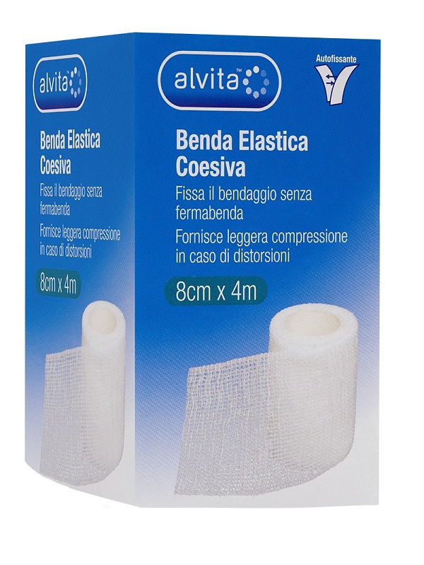 BENDA ELASTICA AUTOADESIVA ALVITA 8X4CM - Farmacia Sant Anna SAS del Dott. Mariani Federigo