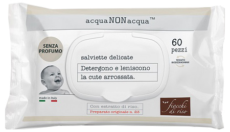 FIOCCHI DI RISO ACQUA NON ACQUA SENZA PROFUMO 60 SALVIETTE - Farmacia Sant Anna SAS del Dott. Mariani Federigo