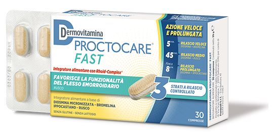 DERMOVITAMINA PROCTOCARE FAST 30 COMPRESSE - Farmacia Sant Anna SAS del Dott. Mariani Federigo