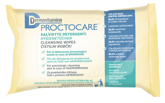 DERMOVITAMINA PROCTOCARE SALVIETTE DETERGENTI 15 PEZZI - Farmacia Sant Anna SAS del Dott. Mariani Federigo