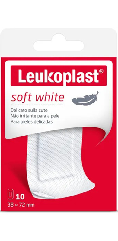 LEUKOPLAST SOFT WHITE 72 X 38 CM 10 PEZZI - Farmacia Sant Anna SAS del Dott. Mariani Federigo