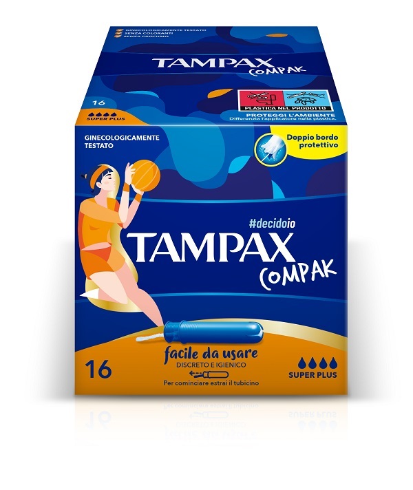 TAMPAX COMPAK ASSORBENTE INTERNO SUPER PLUS 16 PEZZI - Farmacia Sant Anna SAS del Dott. Mariani Federigo