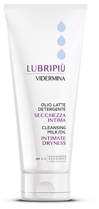 VIDERMINA LUBRIPIU' OLIO LATTE DETERGENTE SECCHEZZA INTIMA 200 ML - Farmacia Sant Anna SAS del Dott. Mariani Federigo