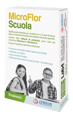 MICROFLOR SCUOLA 30 CAPSULE MASTICABILI - Farmacia Sant Anna SAS del Dott. Mariani Federigo