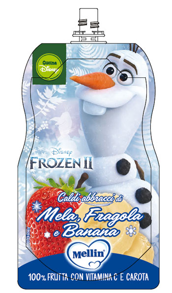 POUCH DISNEY FROZEN MELA FRAGOLA BANANA 110 G - Farmacia Sant Anna SAS del Dott. Mariani Federigo
