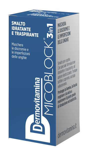 DERMOVITAMINA MICOBLOCK 3 IN 1 SMALTO IDRATANTE E TRASPIRANTE BLU 5 ML - Farmacia Sant Anna SAS del Dott. Mariani Federigo