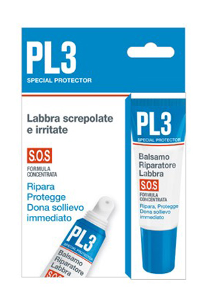 PL3 BALSAMO RIPARATORE LABBRA SOS CON ASTUCCIO 7,5 ML - Farmacia Sant Anna SAS del Dott. Mariani Federigo