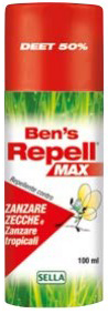 BEN'S REPELLENTE BIOCIDA 50% 100 ML - Farmacia Sant Anna SAS del Dott. Mariani Federigo