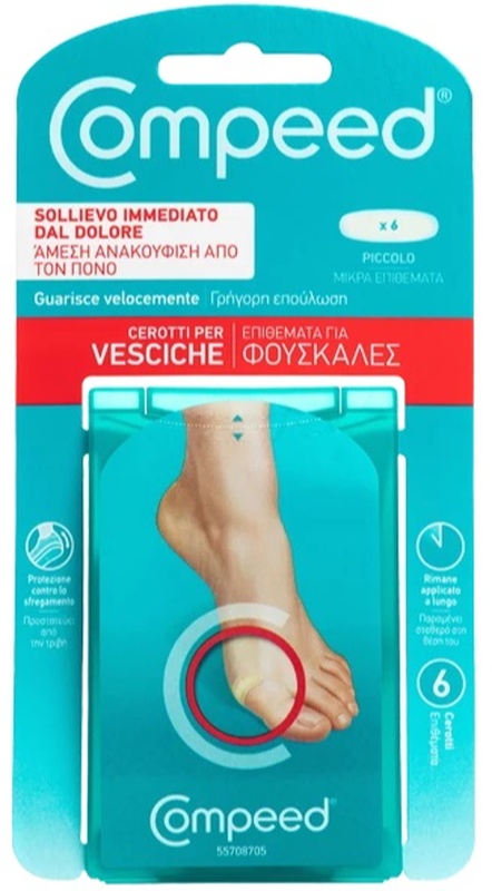COMPEED CEROTTI PER VESCICHE PICCOLO 6 PEZZI - Farmacia Sant Anna SAS del Dott. Mariani Federigo