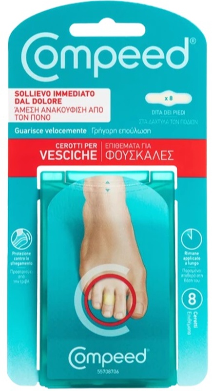 COMPEED CEROTTI PER VESCICHE DITA PIEDI 8 PEZZI CARTON - Farmacia Sant Anna SAS del Dott. Mariani Federigo