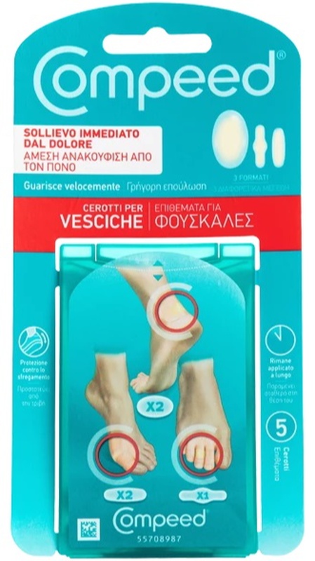 COMPEED CEROTTI PER VESCICHE MISTO 5 PEZZI - Farmacia Sant Anna SAS del Dott. Mariani Federigo