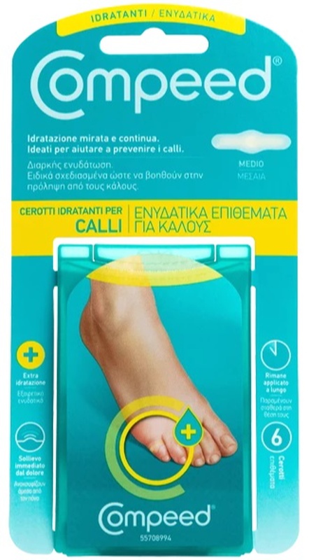 COMPEED CEROTTI PER CALLI IDRATANTI 6 PEZZI - Farmacia Sant Anna SAS del Dott. Mariani Federigo