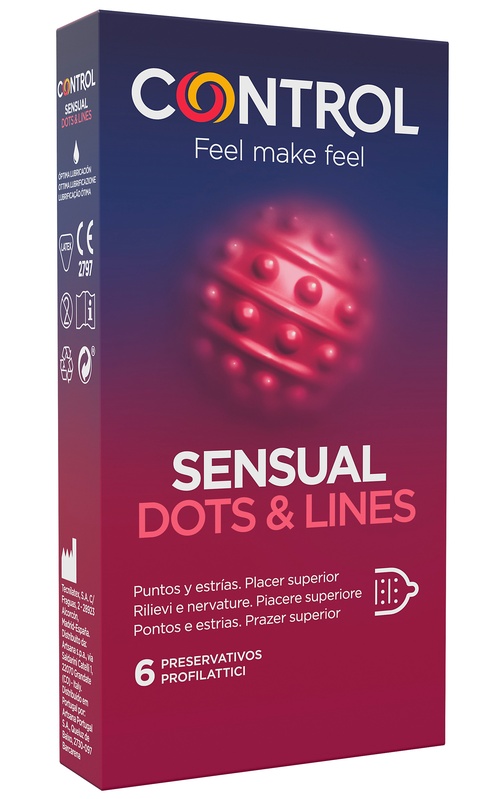CONTROL SENSUAL DOTS&LINES 6 PEZZI - Farmacia Sant Anna SAS del Dott. Mariani Federigo