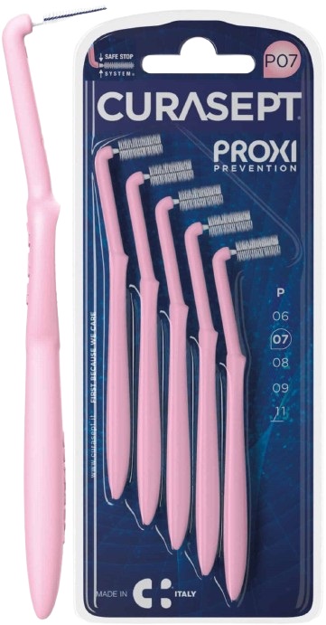 CURASEPT PROXI ANGLE P07 ROSA/PINK 5 PEZZI - Farmacia Sant Anna SAS del Dott. Mariani Federigo