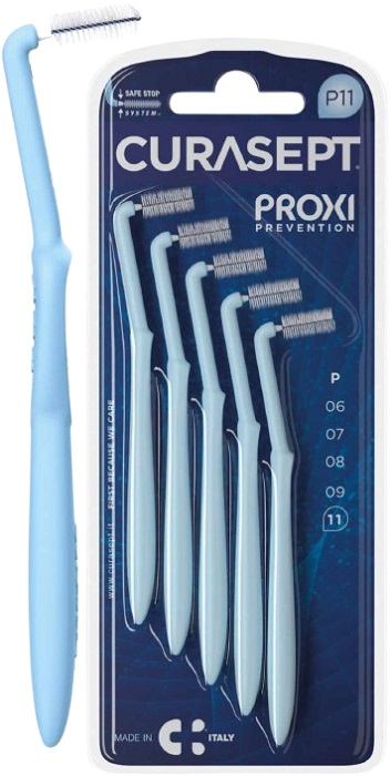 CURASEPT PROXI ANGLE P11 AZZURRO/LIGHT BLUE 5 PEZZI - Farmacia Sant Anna SAS del Dott. Mariani Federigo