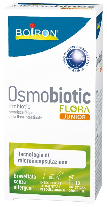 OSMOBIOTIC FLORA JUNIOR 12 STICKS OROSOLUBILI - Farmacia Sant Anna SAS del Dott. Mariani Federigo