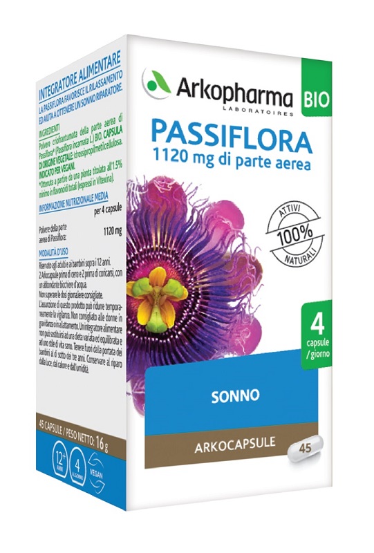 ARKO CAPSULE PASSIFLORA 45 CAPSULE BIO - Farmacia Sant Anna SAS del Dott. Mariani Federigo