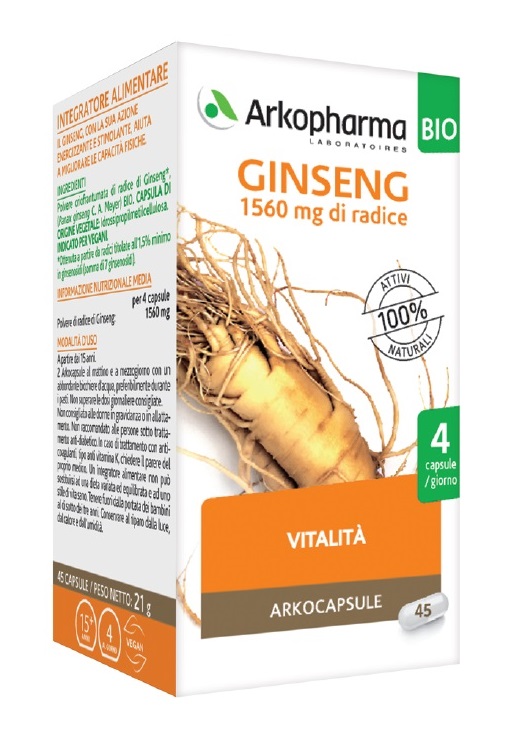 ARKOCPS GINSENG 45 CAPSULE BIO - Farmacia Sant Anna SAS del Dott. Mariani Federigo