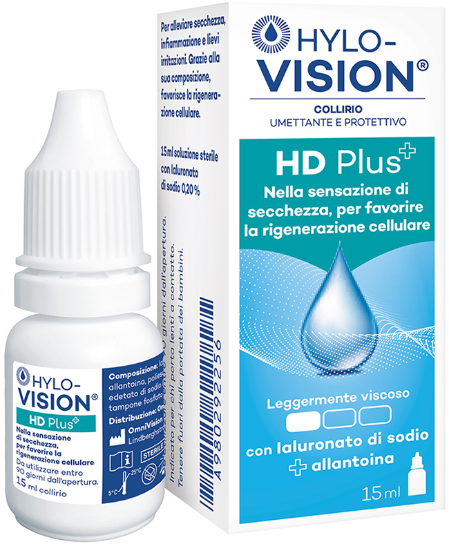 HYLOVISION HD PLUS COLLIRIO UMETTANTE E PROTETTIVO 15 ML - Farmacia Sant Anna SAS del Dott. Mariani Federigo