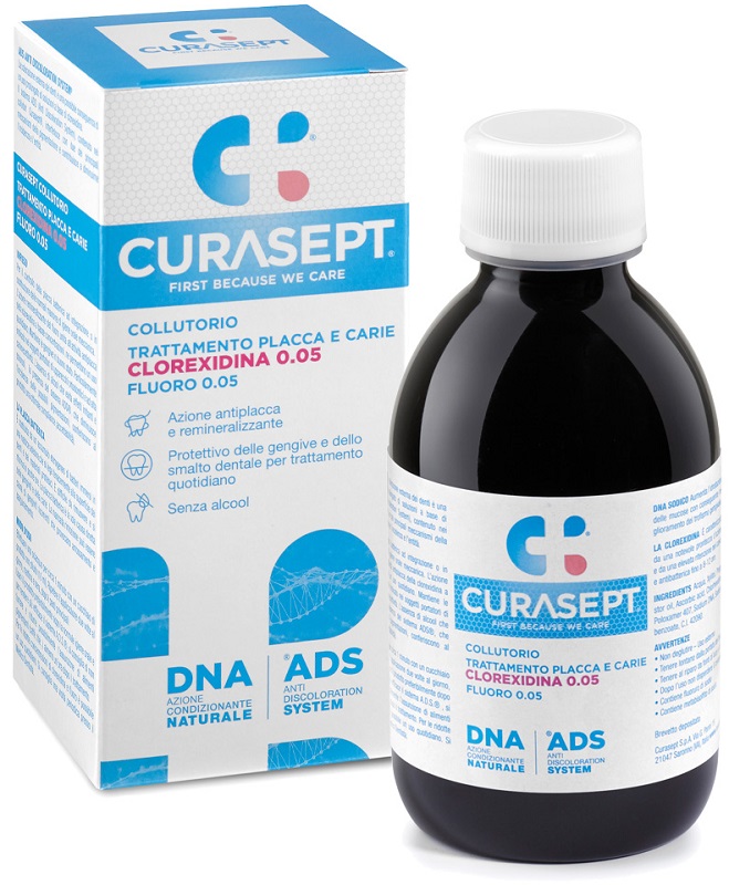 CURASEPT COLLUTORIO 0,05 ADS + DNA 200 ML - Farmacia Sant Anna SAS del Dott. Mariani Federigo