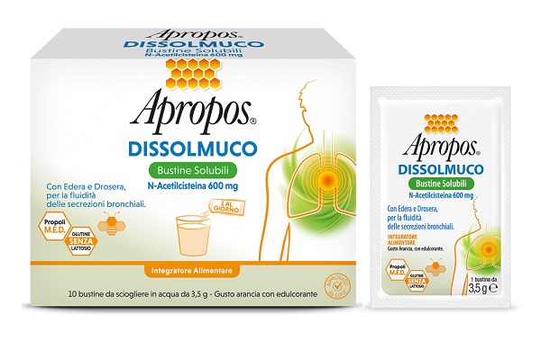 APROPOS DISSOLMUCO 10 BUSTINE SOLUBILI - Farmacia Sant Anna SAS del Dott. Mariani Federigo