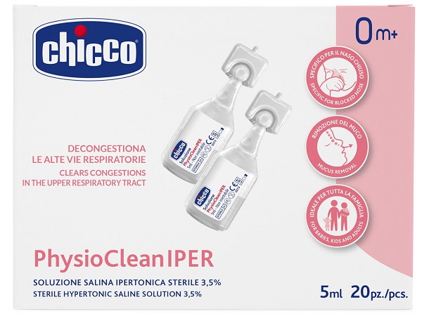 CHICCO SOLUZIONE HYPERTONIC 5 ML 20 PEZZI - Farmacia Sant Anna SAS del Dott. Mariani Federigo