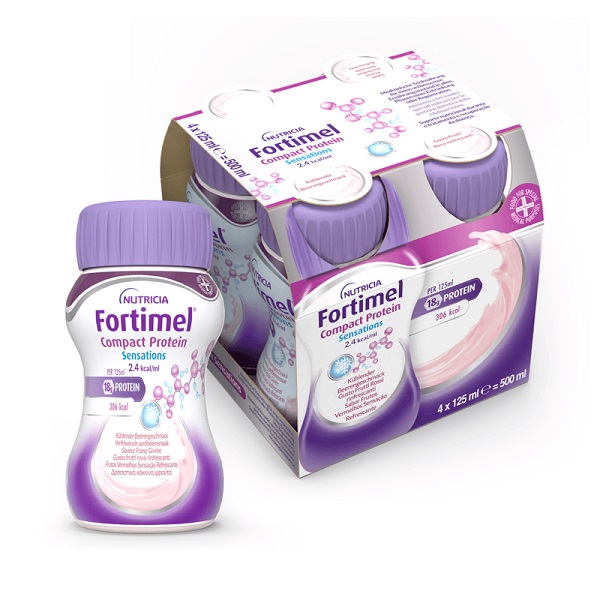 NUTRICIA FORTIMEL COMPACT PROTEIN GUSTO FRUTTI ROSSI RINFRESCANTI 4 BOTTIGLIE DA 125 ML - Farmacia Sant Anna SAS del Dott. Mariani Federigo
