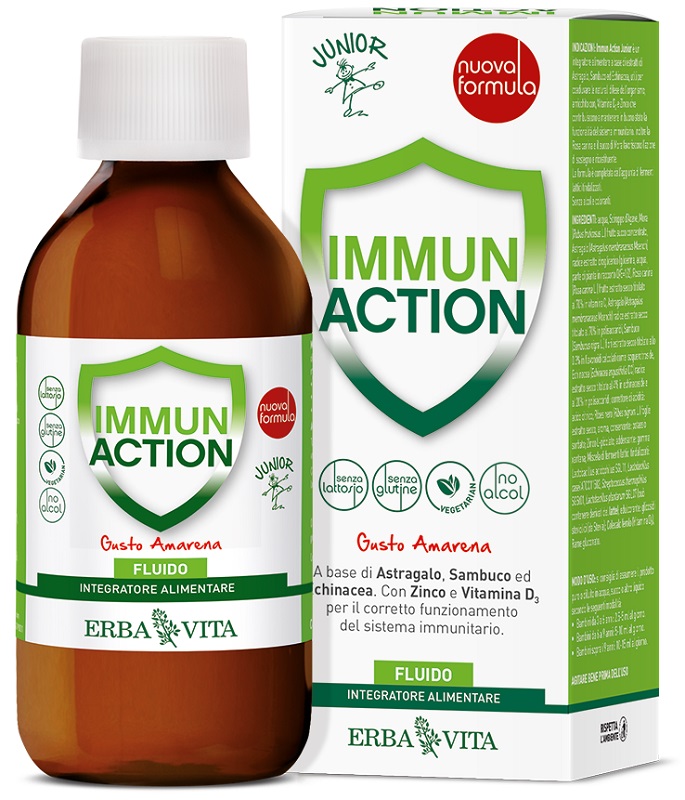 IMMUN ACTION FLUIDO JUNIOR 200 ML - Farmacia Sant Anna SAS del Dott. Mariani Federigo