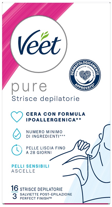 VEET STRISCE ASCELLE IPOALLERGENICHE 16 PEZZI - Farmacia Sant Anna SAS del Dott. Mariani Federigo