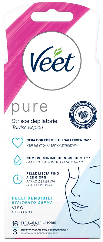 VEET STRISCE VISO IPOALLERGENICHE 16 PEZZI - Farmacia Sant Anna SAS del Dott. Mariani Federigo
