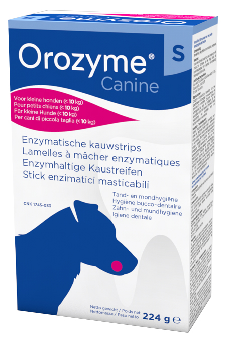 OROZYME CANINE STRISCE ENZIMATICHE MASTICABILI PER CANI DI TAGLIA PICCOLA - Farmacia Sant Anna SAS del Dott. Mariani Federigo