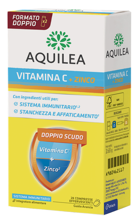 AQUILEA VITAMINA C 14 COMPRESSE EFFERVESCENTI BIPACK - Farmacia Sant Anna SAS del Dott. Mariani Federigo