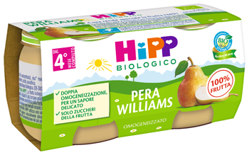 HIPP BIO OMOGENEIZZATO PERA WILLIAMS 2 X 80 G - Farmacia Sant Anna SAS del Dott. Mariani Federigo