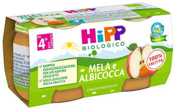 HIPP BIO OMOGENEIZZATO ALBICOCCA/MELA 2X80 G - Farmacia Sant Anna SAS del Dott. Mariani Federigo