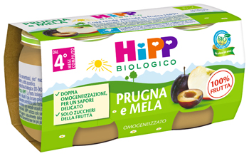 HIPP BIO OMOGENEIZZATO PRUGNA E MELA 2 X 80 G - Farmacia Sant Anna SAS del Dott. Mariani Federigo