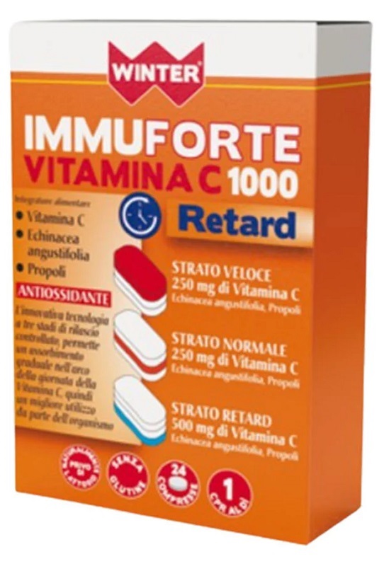 WINTER IMMUNOFORTE VITAMINA C 1000 RETARD 24 COMPRESSE - Farmacia Sant Anna SAS del Dott. Mariani Federigo