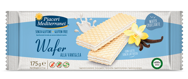 PIACERI MEDITERRANEI WAFER VANIGLIA 175 G - Farmacia Sant Anna SAS del Dott. Mariani Federigo