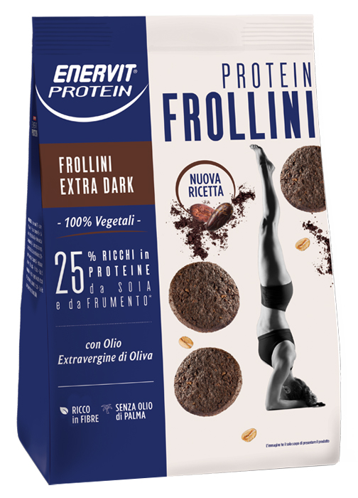 ENERVIT PROTEIN FROLLINI EXTRA DARK 200 G - Farmacia Sant Anna SAS del Dott. Mariani Federigo