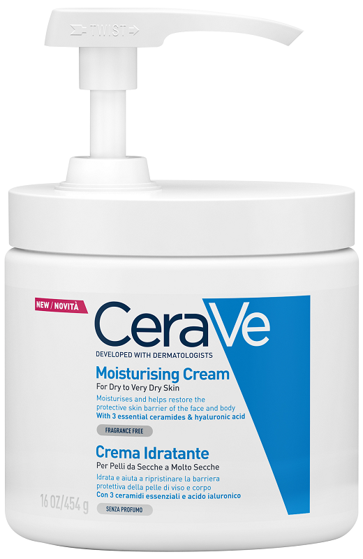 CERAVE CREMA IDRATANTE PER PELLI DA SECCHE A MOLTO SECCHE 454 G PUMP - Farmacia Sant Anna SAS del Dott. Mariani Federigo