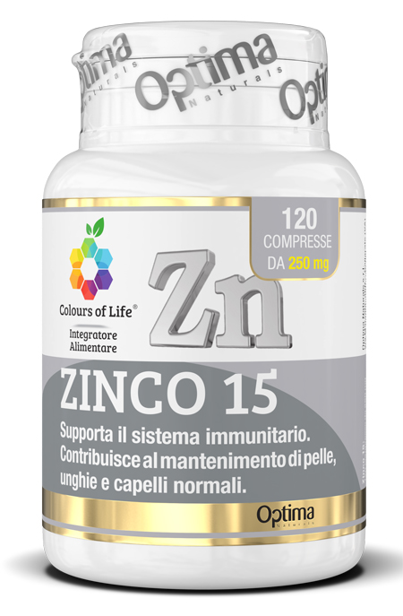 COLOURS OF LIFE ZINCO 15 120 COMPRESSE - Farmacia Sant Anna SAS del Dott. Mariani Federigo