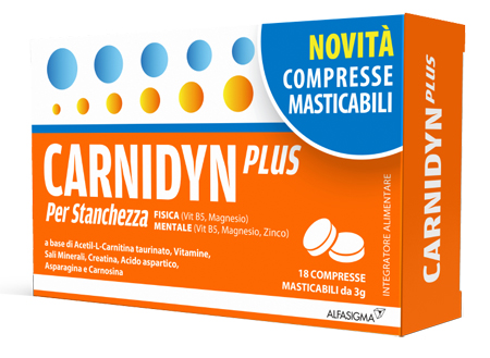 CARNIDYN PLUS 18 COMPRESSE MASTICABILI - Farmacia Sant Anna SAS del Dott. Mariani Federigo