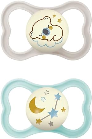 MAM AIR NIGHT SUCCHIETTO 16+ MESI SILICONE NEUTRO 2 PEZZI - Farmacia Sant Anna SAS del Dott. Mariani Federigo