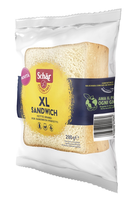 SCHAR XL SANDWICH PANE BIANCO SENZA LATTOSIO 280 G - Farmacia Sant Anna SAS del Dott. Mariani Federigo
