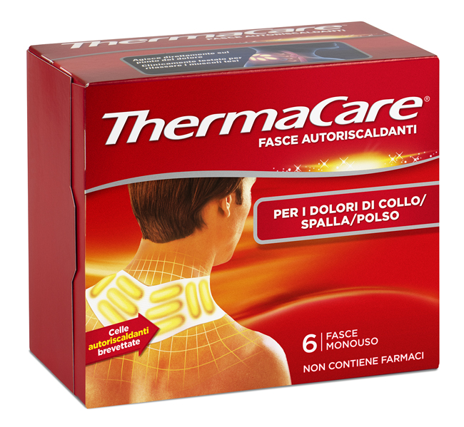 FASCE AUTORISCALDANTI A CALORE TERAPEUTICO THERMACARE COLLO/SPALLA/POLSO 6 PEZZI - Farmacia Sant Anna SAS del Dott. Mariani Federigo