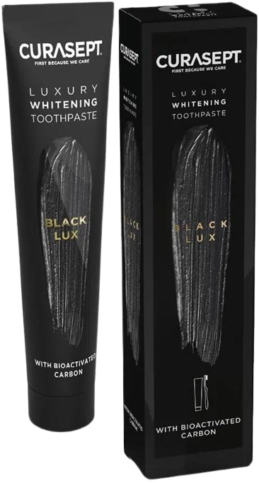 CURASEPT BLACK LUXURY WHITENING DENTIFRICIO 75 ML - Farmacia Sant Anna SAS del Dott. Mariani Federigo
