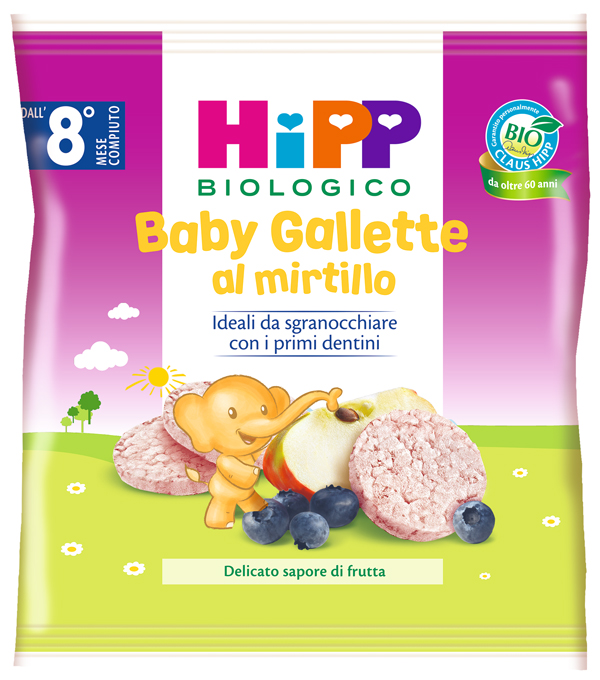 HIPP BABY GALLETTE DI RISO AL MIRTILLO 30 G - Farmacia Sant Anna SAS del Dott. Mariani Federigo