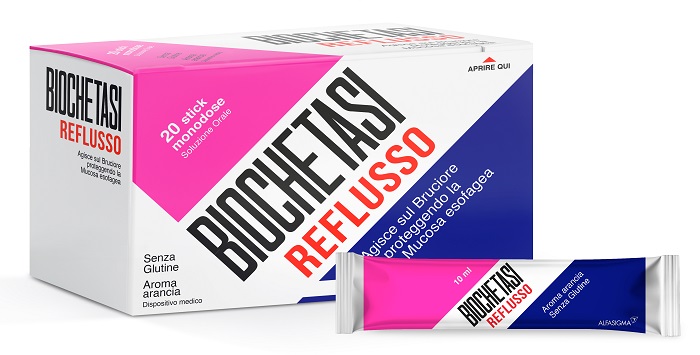 BIOCHETASI REFLUSSO 20 STICK AROMA ARANCIA - Farmacia Sant Anna SAS del Dott. Mariani Federigo