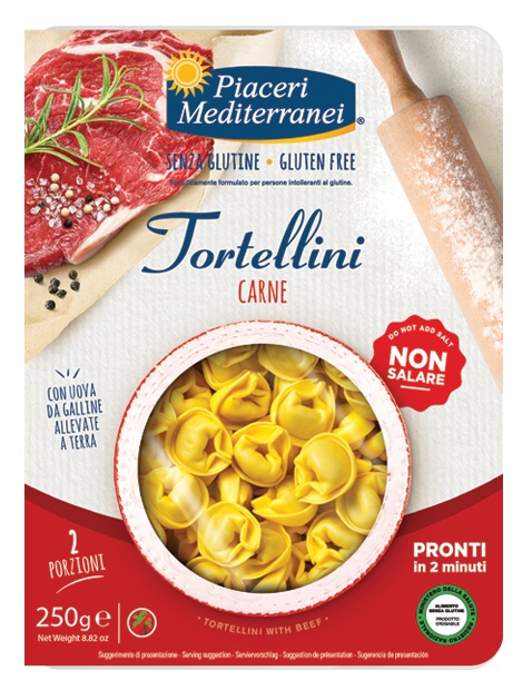 PIACERI MEDITERRANEI TORTELLINI CARNE 250 G - Farmacia Sant Anna SAS del Dott. Mariani Federigo
