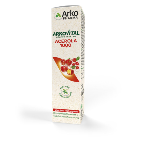 ARKOVITAL ACEROLA 1000 EFFERVESCENTE 20 COMPRESSE - Farmacia Sant Anna SAS del Dott. Mariani Federigo